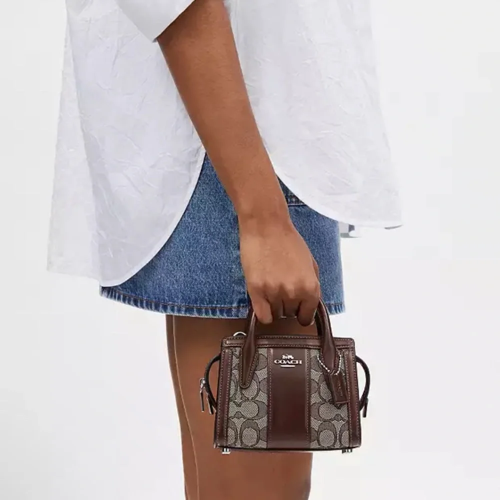 Coach Andrea mini carryall in signature jacquard - Picture 5 of 7